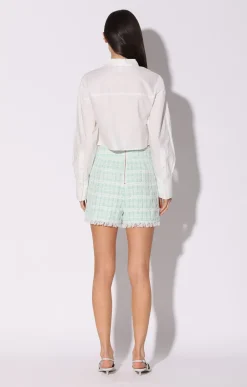 Walter Baker Adrian Short, Mint Tweed^Women Bottoms