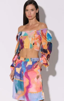 Walter Baker Aimee Top, Mod Abstract^Women Tops