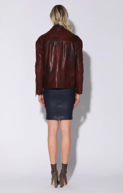 Walter Baker Alexa Jacket, Redwood -  Leather^Women Leather | Jackets