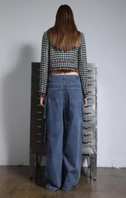 Walter Baker Alfie Jacket, Teal Tweed^Women Jackets