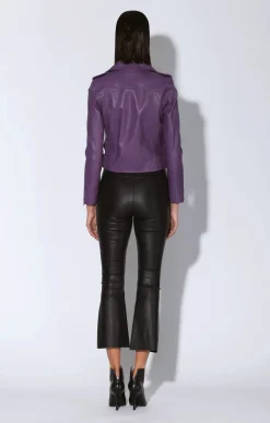 Walter Baker Allison Jacket, Amethyst - Leather^Women Leather | Jackets