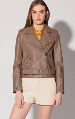 Walter Baker Allison Jacket, Cedar - Leather^Women Leather | Jackets
