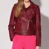 Walter Baker Allison Jacket, Garnet - Leather^Women Leather | Jackets