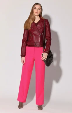 Walter Baker Allison Jacket, Garnet - Leather^Women Leather | Jackets