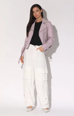 Walter Baker Allison Jacket, Lavender - Leather^Women Leather | Jackets