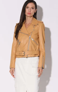 Walter Baker Allison Jacket, Macaroon - Leather^Women Jackets | Leather