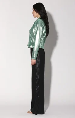 Walter Baker Allison Jacket, Mint Metallic - Leather^Women Leather | Jackets