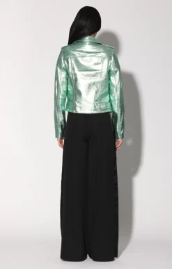 Walter Baker Allison Jacket, Mint Metallic - Leather^Women Leather | Jackets