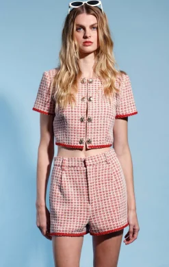 Walter Baker Amelia Jacket, Valley Red Tweed^Women Jackets