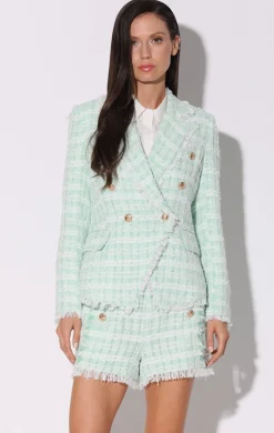 Walter Baker Annalise Blazer, Mint Tweed^Women Jackets