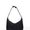 Walter Baker Beck Raffia Shoulder, Black^Women Handbags