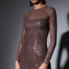 Walter Baker Bellini Dress, City Sequin Mink^Women Dresses