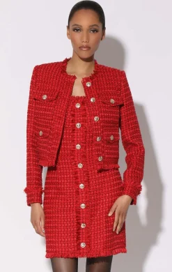 Walter Baker Bennet Jacket, Poinsettia Tweed^Women Jackets