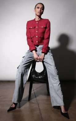 Walter Baker Bennet Jacket, Poinsettia Tweed^Women Jackets