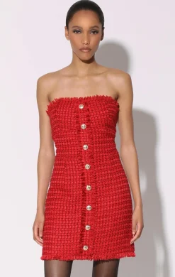 Walter Baker Bridget Dress, Poinsettia Tweed^Women Dresses