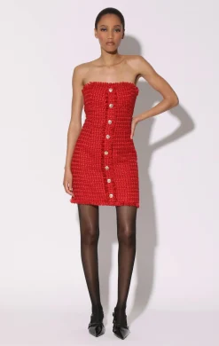 Walter Baker Bridget Dress, Poinsettia Tweed^Women Dresses