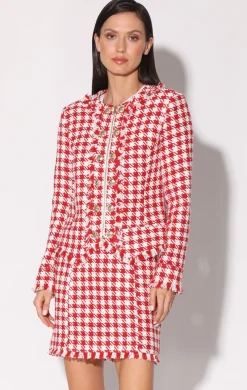 Walter Baker Brittany Jacket, Picnic Tweed Red^Women Jackets