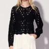 Walter Baker Brooke Cardigan, Dot Crochet Black^Women Jackets