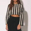 Walter Baker Colette Top, Stripe Crochet^Women Tops