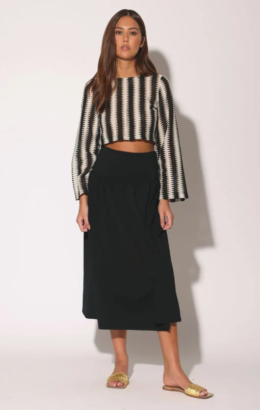 Walter Baker Colette Top, Stripe Crochet^Women Tops