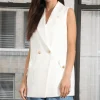 Walter Baker Collin Vest, White^Women Tops