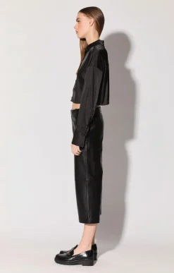 Walter Baker Cooper Pant, Black - Leather^Women Leather | Bottoms