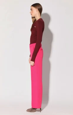 Walter Baker Corinne Top, Burgundy^Women Tops