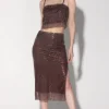 Walter Baker Crista Skirt, City Sequin Mink^Women Bottoms