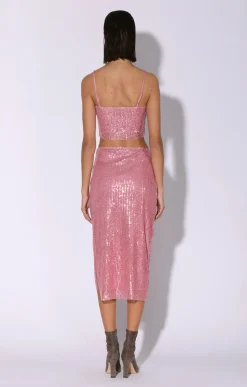 Walter Baker Crista Skirt, City Sequin Rose^Women Bottoms