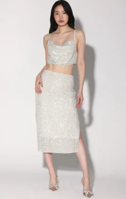 Walter Baker Crista Skirt, Ice Sequin^Women Bottoms