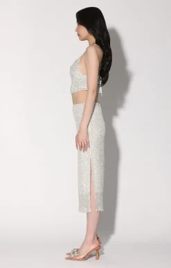 Walter Baker Crista Skirt, Ice Sequin^Women Bottoms