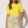 Walter Baker Dalia Skirt, Malibu Yellow Tweed^Women Bottoms