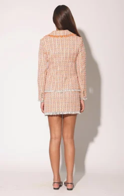 Walter Baker Damon Blazer, Malibu Orange Tweed^Women Jackets