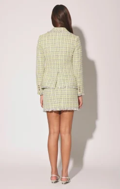 Walter Baker Damon Blazer, Malibu Yellow Tweed^Women Jackets