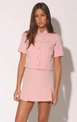 Walter Baker Deena Jacket, Pink Pin Stripe^Women Jackets