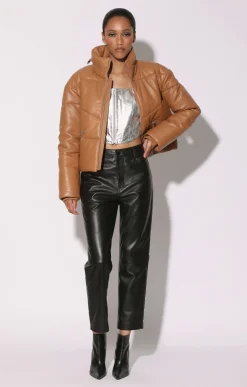 Walter Baker Edwina Jacket, Camel - Leather^Women Leather | Jackets