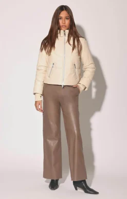 Walter Baker Edwina Jacket, Oyster - Leather^Women Leather | Jackets