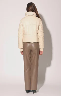Walter Baker Edwina Jacket, Oyster - Leather^Women Leather | Jackets