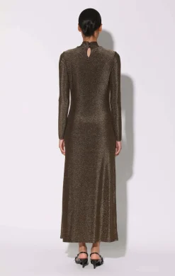 Walter Baker Ella Dress, Shimmer Knit Gold^Women Dresses