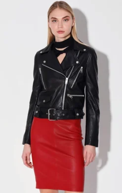 Walter Baker Flissy Jacket, Black - Leather^Women Leather | Jackets