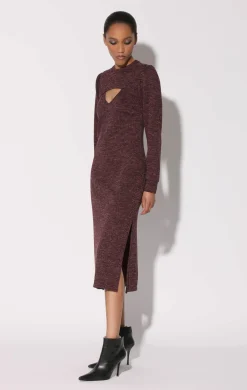 Walter Baker Fontine Dress, Plum Heather^Women Dresses