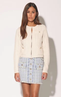 Walter Baker Giselle Cardigan, Cream^Women Jackets