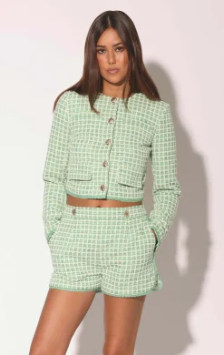Walter Baker Harmony Jacket, Valley Green Tweed^Women Jackets