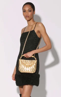Walter Baker Hazel Mini Hobo, Gold^Women Handbags