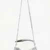 Walter Baker Hazel Mini Hobo, Platinum Metallic Croc^Women Handbags