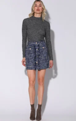 Walter Baker Iliana Skirt, Aurora Tweed^Women Bottoms