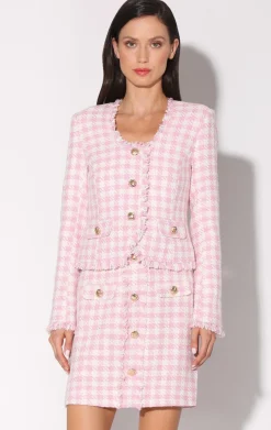 Walter Baker Inaya Jacket, Picnic Tweed Pink^Women Jackets