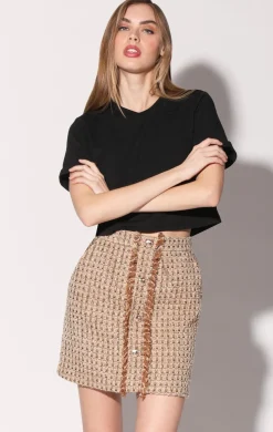 Walter Baker Isabel Skirt, Brown Sugar Tweed^Women Bottoms