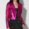 Walter Baker Jenny Jacket, Fuchsia Metallic - Leather^Women Leather | Jackets