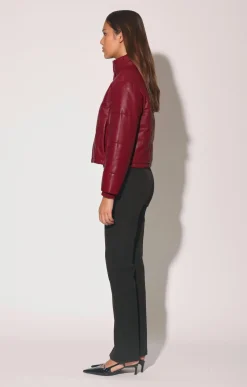 Walter Baker Jesse Jacket, Garnet - Leather^Women Leather | Jackets